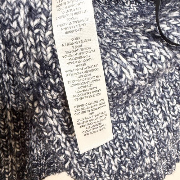 NWT Chico's Textured Tina Cardigan Sweater Pattern Blue Chain XXL Size 4 - Picture 12 of 16